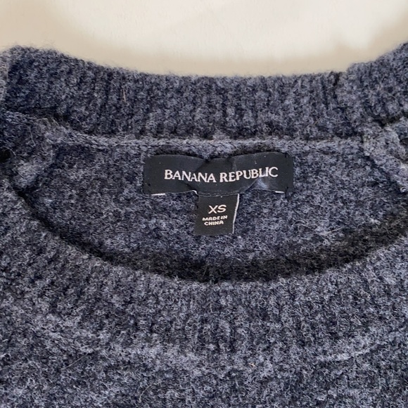 Banana Republic Sweater with Faux Leather Hem-XS - Picture 5 of 7